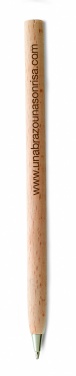 Logo trade advertising products picture of: Wooden ball pen