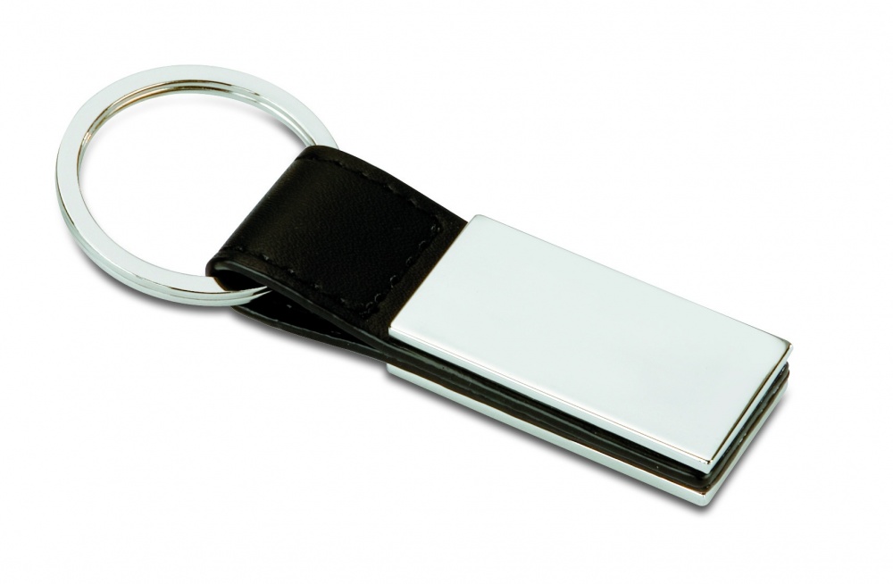 Logo trade promotional items picture of: PU and metal key ring Kuopio