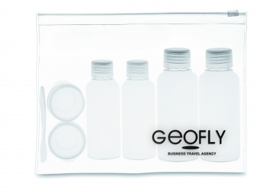 Logo trade promotional items image of: Travelling pouch with bottles