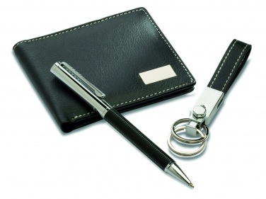 Logo trade corporate gift photo of: Ball pen key ring and wallet Lappeenranta