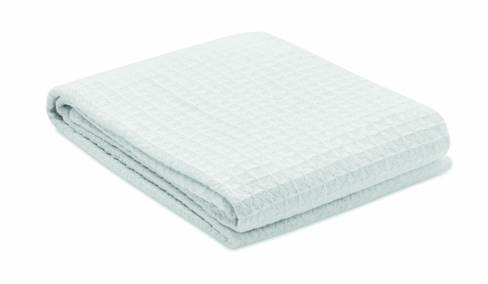 Logotrade corporate gift picture of: Cotton wafle blanket 350 gr/m²