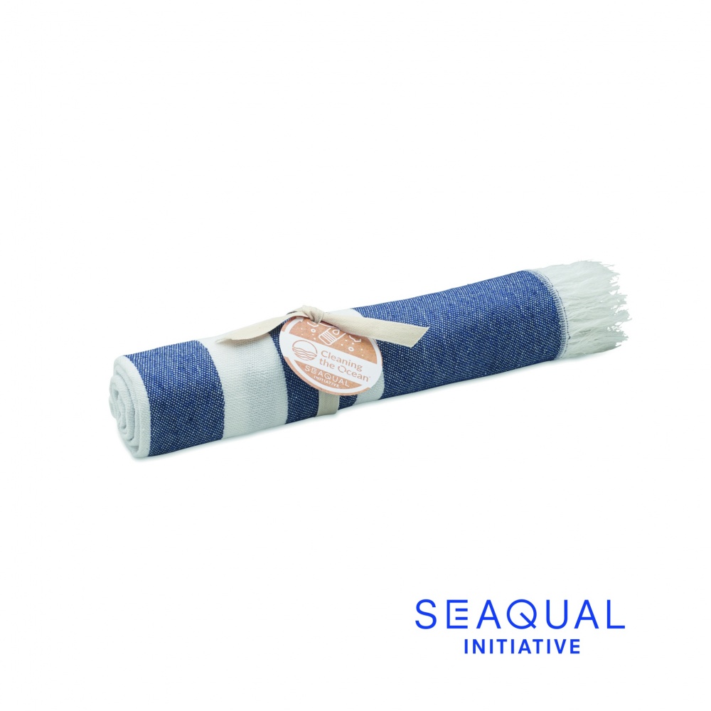Logo trade corporate gift photo of: SEAQUAL® hammam towel 70x140cm