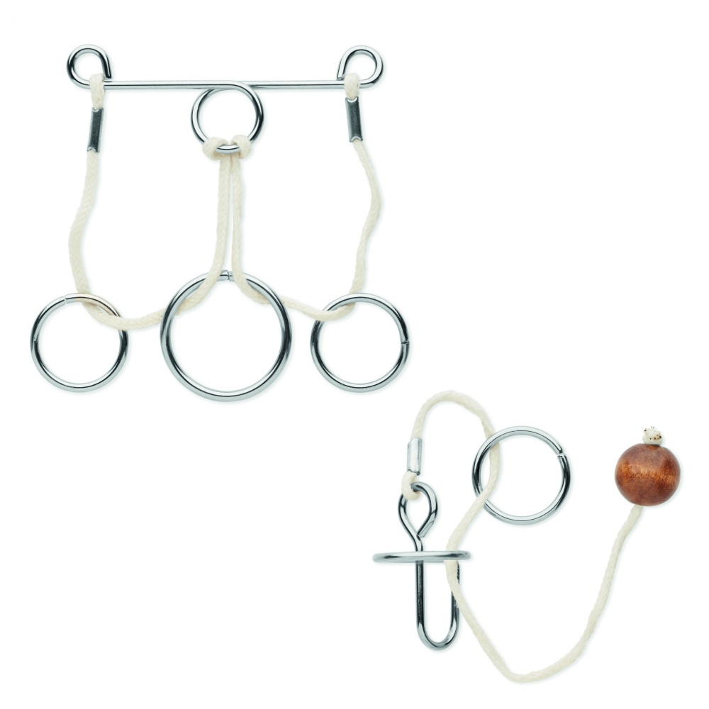 Logotrade corporate gifts photo of: Set of 2 metal brain teasers