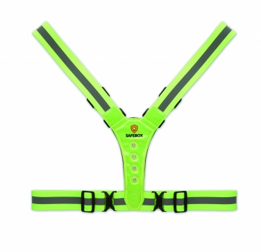 Logo trade promotional gifts image of: Reflective body belt with LED