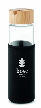 Logotrade promotional merchandise photo of: Glass bottle bamboo lid 600ml