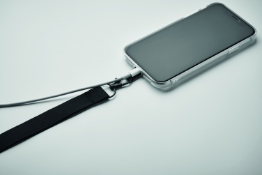 Logo trade business gifts image of: Phone holder lanyard