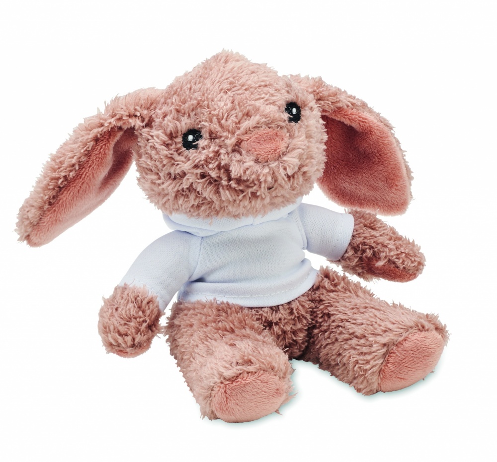 Logotrade promotional product picture of: Bunny plush wearing a hoodie