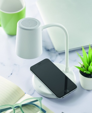 Logo trade advertising products picture of: Wireless charger, lamp speaker