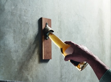 Logo trade advertising products image of: Wall mounted bottle opener