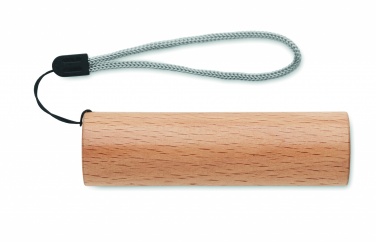 Logotrade advertising products photo of: Beech wood rechargeable torch