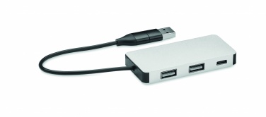 Logo trade promotional merchandise photo of: 3 port USB hub with 20cm cable