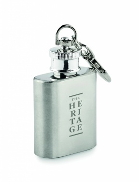 Logo trade business gifts image of: Hipflask key ring Joensuu