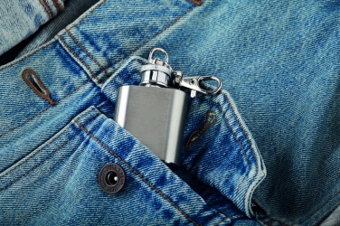 Logo trade promotional products image of: Hipflask key ring Joensuu