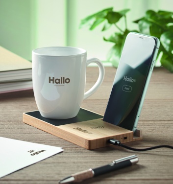 Logotrade promotional product picture of: 1Wireless charger mug warmer