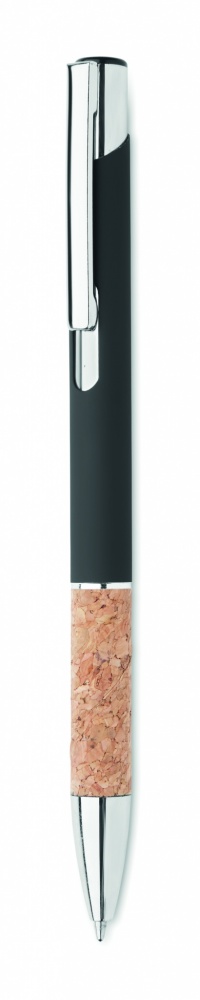 Logotrade business gift image of: Ballpoint pen made of aluminum with a cork grip