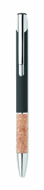 Logo trade promotional gifts picture of: Ballpoint pen made of aluminum with a cork grip