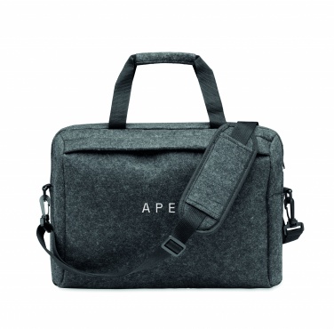 Logo trade advertising products picture of: 15 inch RPET felt laptop bag