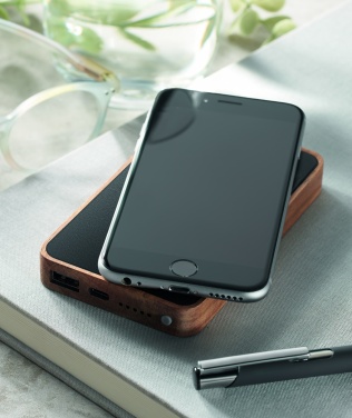 Logo trade promotional giveaway photo of: Wireless 4000 mAh Power bank