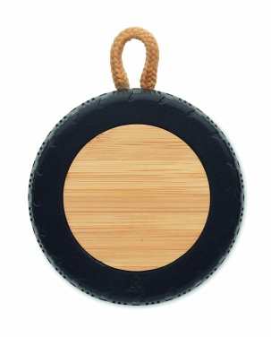 Logo trade promotional giveaways image of: Wireless speaker tire shaped