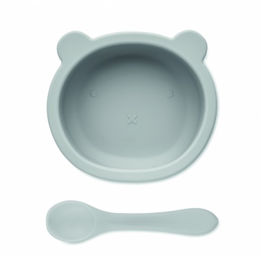 Logotrade promotional gift image of: Silicone spoon, bowl baby set