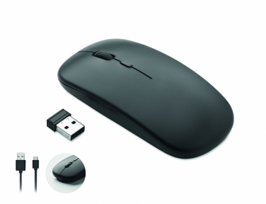 Logo trade promotional merchandise photo of: Rechargeable wireless mouse