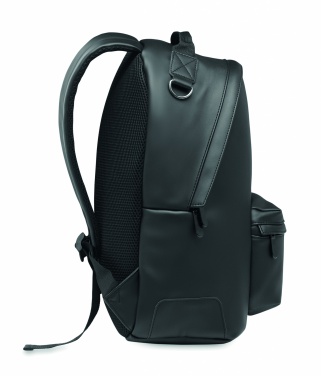 Logo trade promotional giveaway photo of: Laptop 15" soft PU backpack