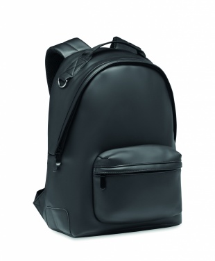 Logo trade promotional merchandise image of: Laptop 15" soft PU backpack