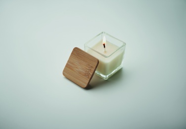 Logotrade advertising product image of: Squared fragranced candle 50gr
