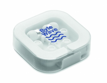 Logo trade corporate gifts picture of: Ear phones with silicone covers