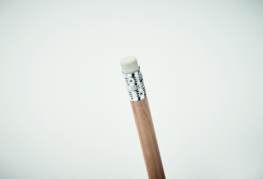 Logo trade promotional giveaways picture of: Natural pencil with eraser
