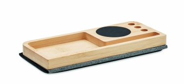 Logotrade promotional giveaway image of: Wireless charger in bamboo 15W