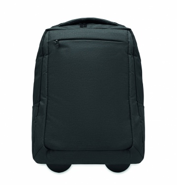 Logotrade promotional product picture of: A portable backpack trolley with wheels, made of 600D RPET polyester