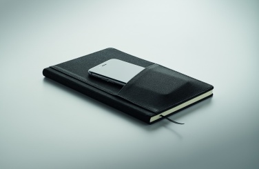 Logo trade promotional items picture of: A5 notebook PU front pocket