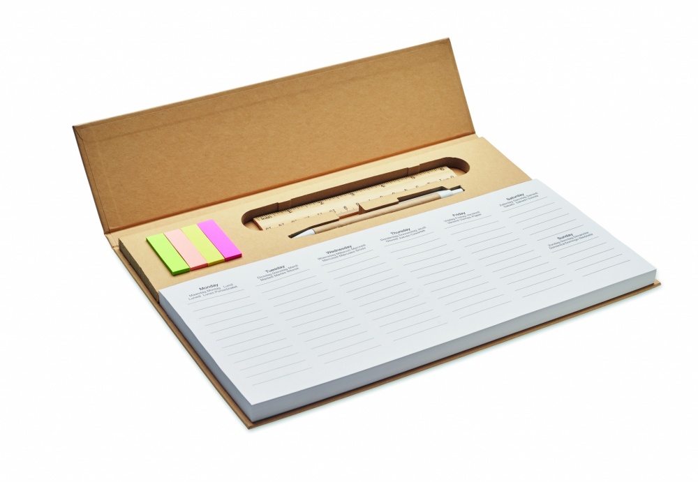 Logo trade promotional items picture of: Weekly desktop planner
