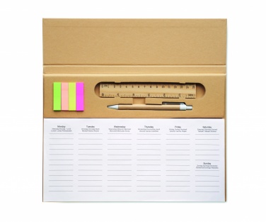 Logo trade corporate gifts image of: Weekly desktop planner