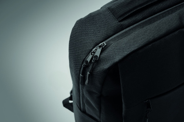 Logotrade promotional giveaway image of: Slim 15 inch laptop backpack made of 600D RPET polyester with a 210D lining and customizable printing