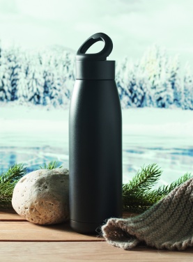 Logo trade promotional gifts picture of: Heat-cool double wall bottle