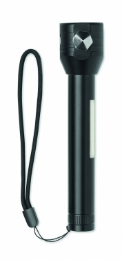 Logotrade promotional merchandise photo of: 3-in-1 aluminum flashlight with an emergency hammer and seatbelt cutter, customizable with printing