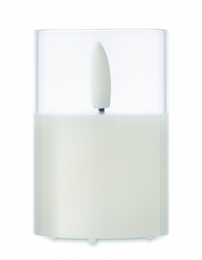 Logo trade promotional gift photo of: LED wax candle in glass holder