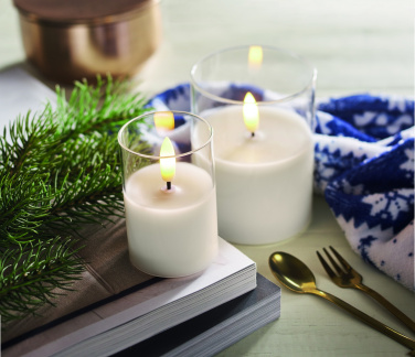 Logotrade promotional merchandise picture of: LED wax candle in glass holder