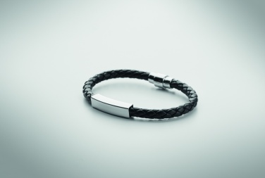 Logotrade promotional product picture of: Braided faux leather bracelet