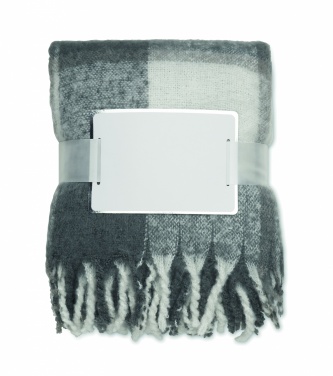 Logo trade promotional merchandise photo of: Chequered mohair blanket