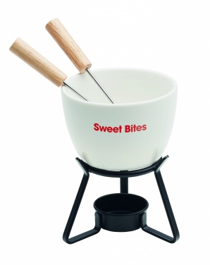 Logo trade promotional giveaway photo of: Ceramic fondue set 240 ml