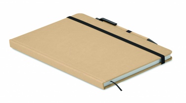 Logo trade promotional merchandise photo of: Caratil A5 notebook in recycled carton