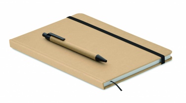 Logo trade promotional merchandise image of: Caratil A5 notebook in recycled carton