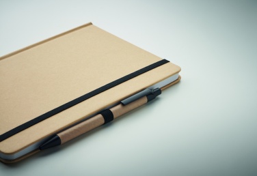 Logo trade promotional giveaway photo of: Caratil A5 notebook in recycled carton