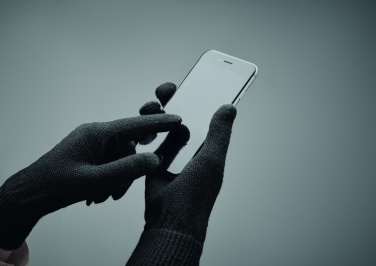 Logotrade promotional merchandise picture of: Knitted gloves in RPET