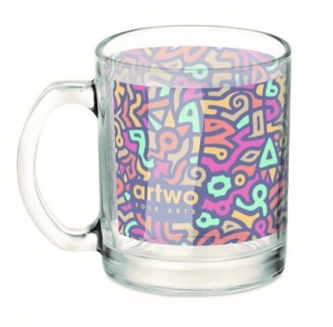 Logotrade promotional item picture of: Glass sublimation mug 300ml