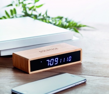 Logo trade corporate gift photo of: Wireless charger in bamboo 5W