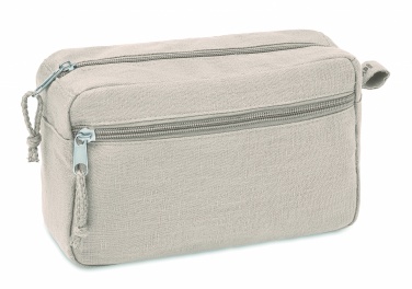 Logotrade corporate gift image of: Hemp toilet bag hemp 200 gr/m²